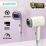 Samono Hair Dryer 400W Hemat Daya Cepat Kering Travel Friendly SW-HD30